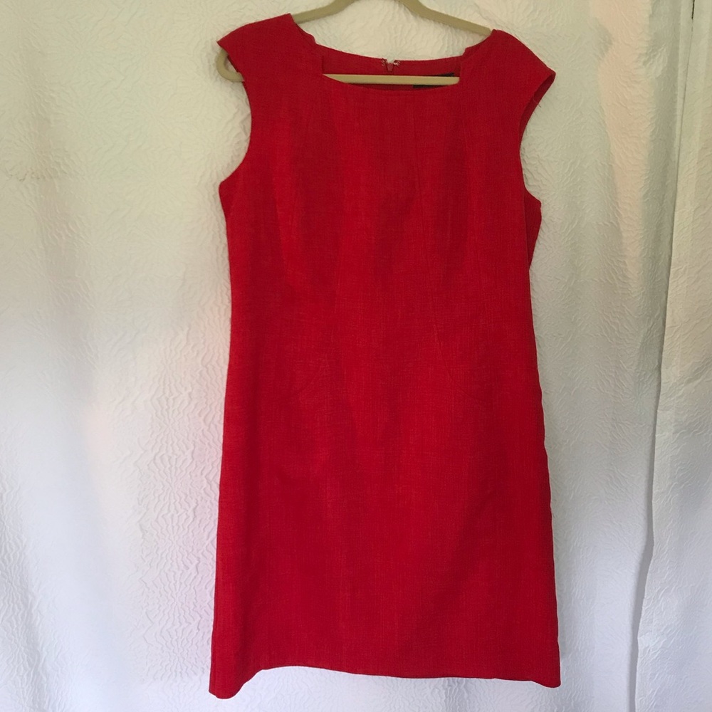 Red Shift Dress